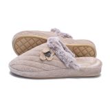 Papuci de casa femei Runners, RNS-262-4428, Bej