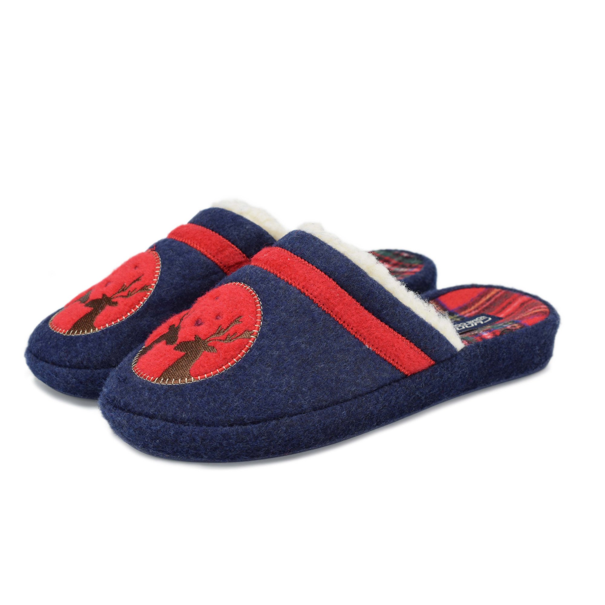 Woman home slippers Runners, RNS-222-0116, Navy - 36