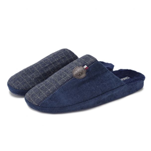 Papuci de casa barbati Runners, RNS-222-1195, Albastru