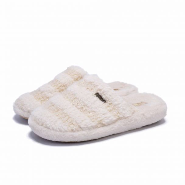 Papuci de casa femei Runners, RNS-242-1813, Bej Deschis