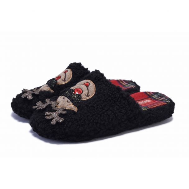 Дамски пантофи Runners, RNS-241-2625, Черен