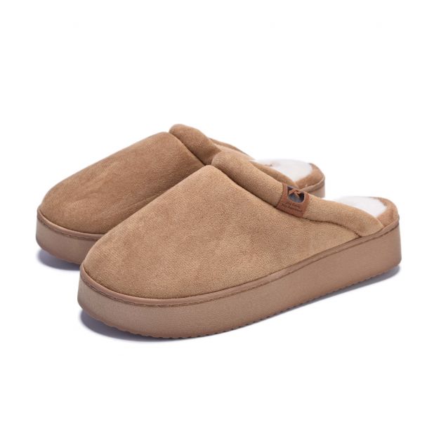 Дамски пантофи Runners, RNS-252-1029, Светлобежов